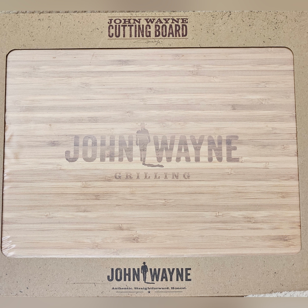 John Wayne "the Duke" Bamboo Cutting Board, NWT, #1